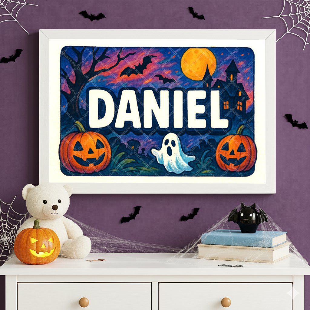 Personalized name art for Daniel