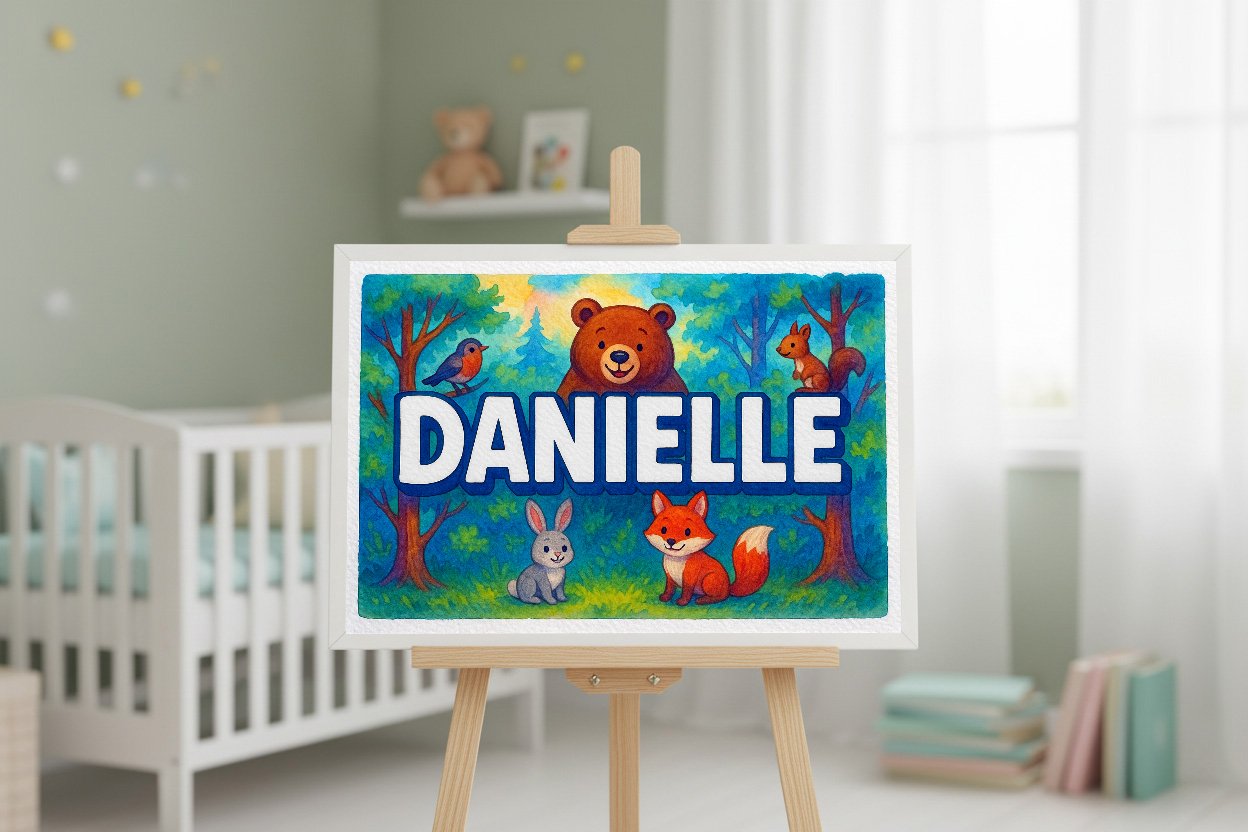 Personalized name art for Danielle