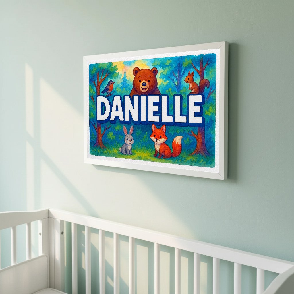 Personalized name art for Danielle