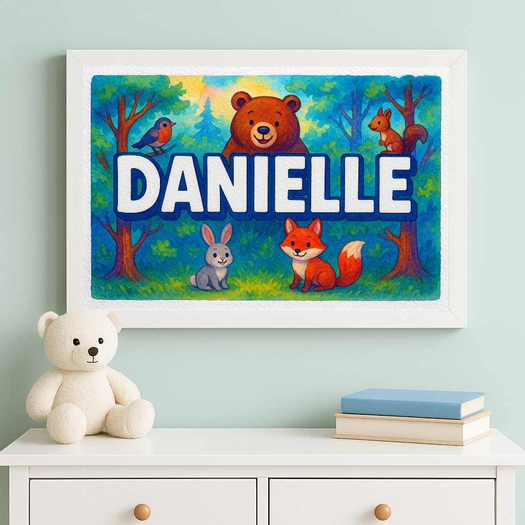 Personalized name art for Danielle
