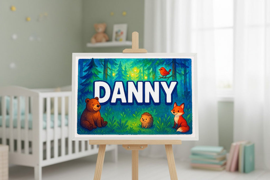 Personalized name art for Danny