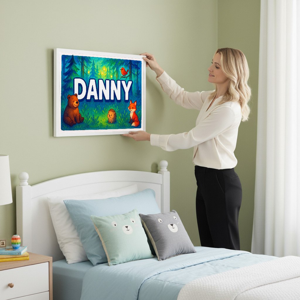 Personalized name art for Danny