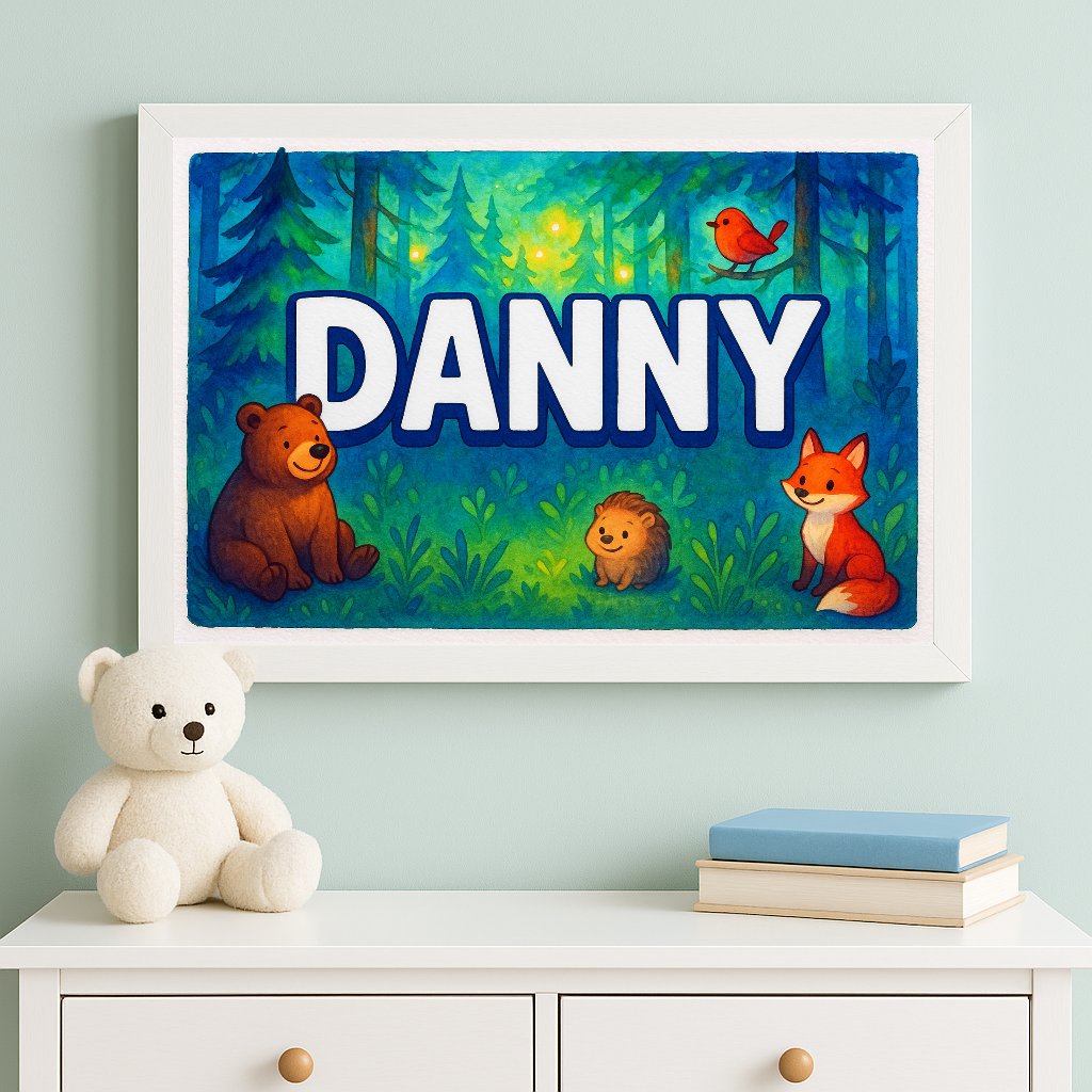 Personalized name art for Danny