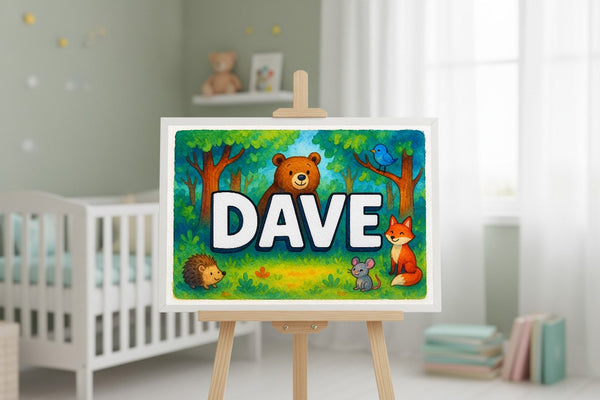 Dave’s Personalized Forest Friends Art