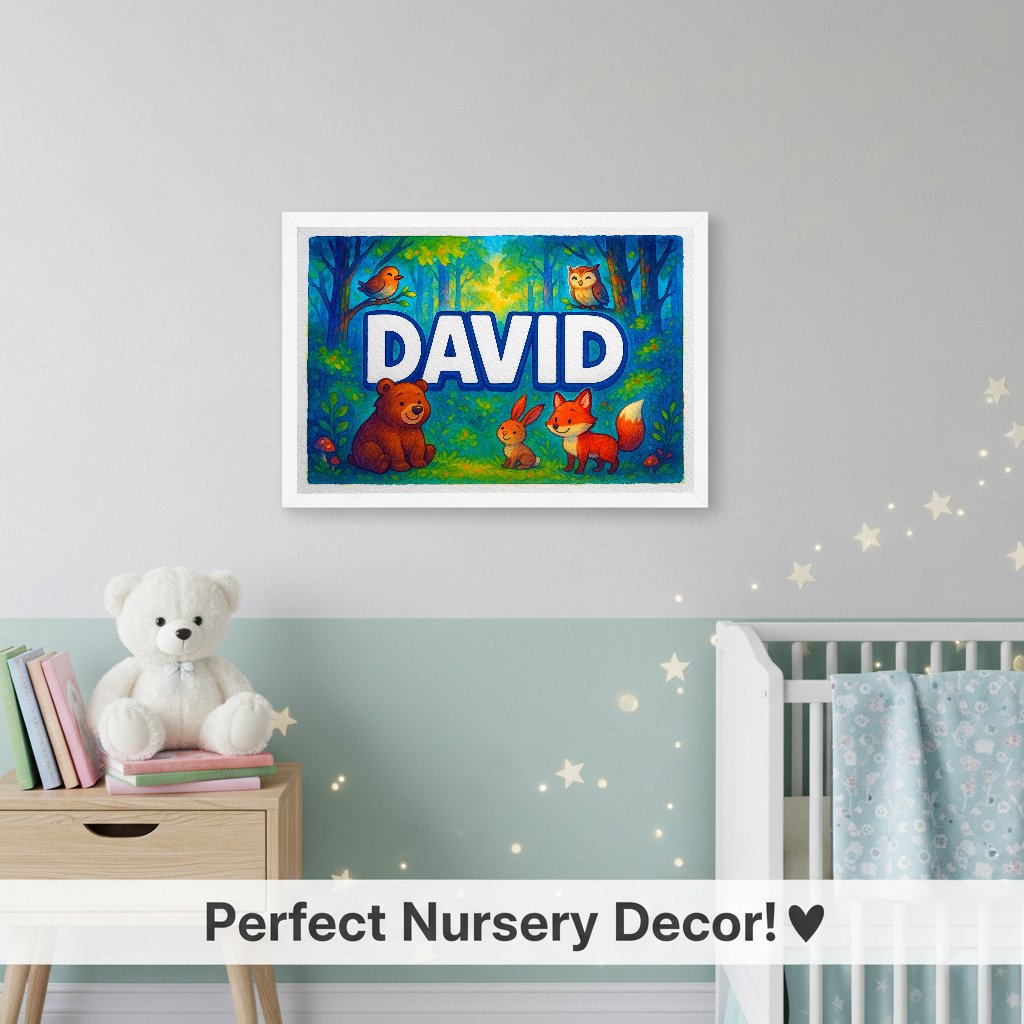Personalized name art for David
