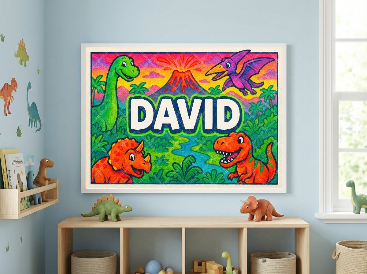 Personalized name art for David