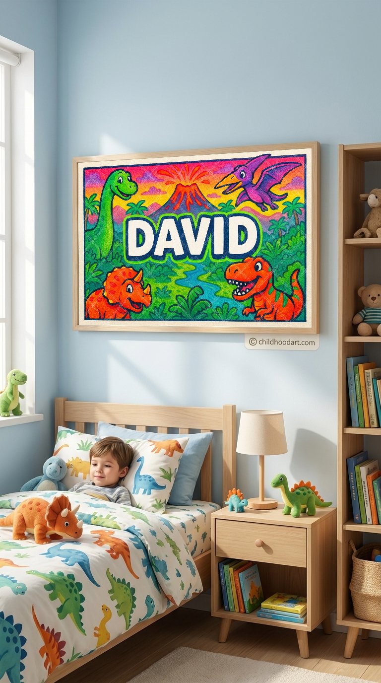 Personalized name art for David
