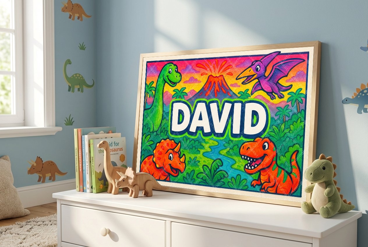 Personalized name art for David
