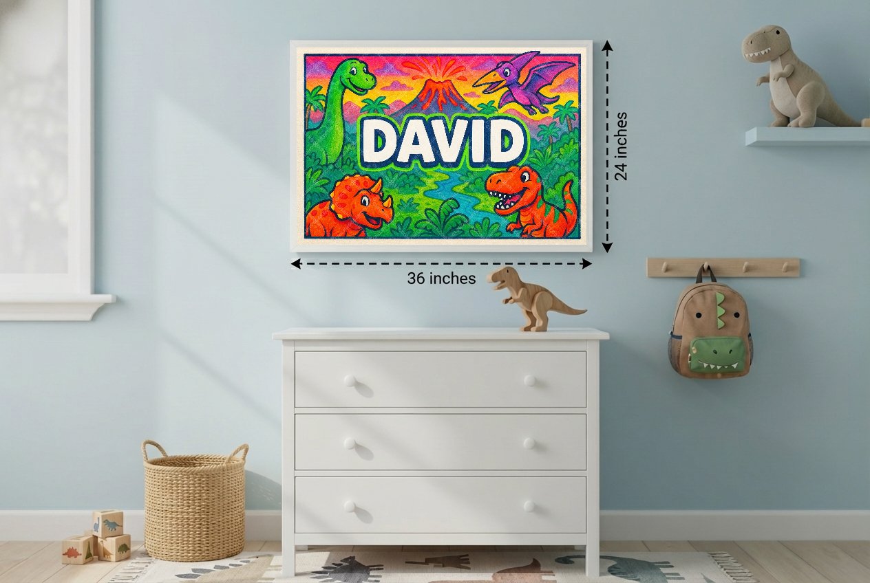 Personalized name art for David