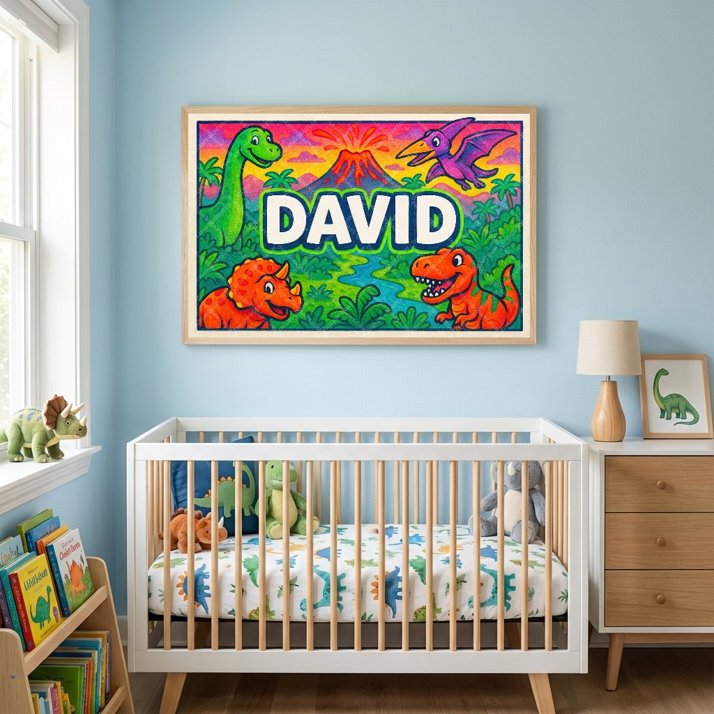 Personalized name art for David