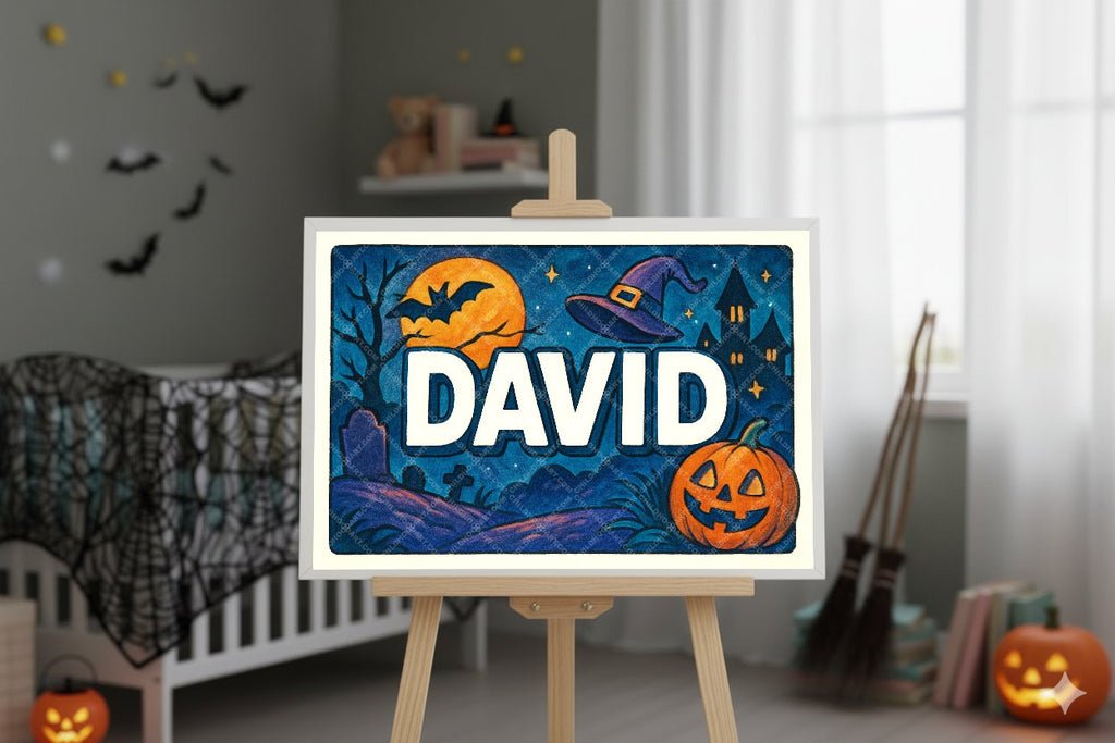Personalized name art for David