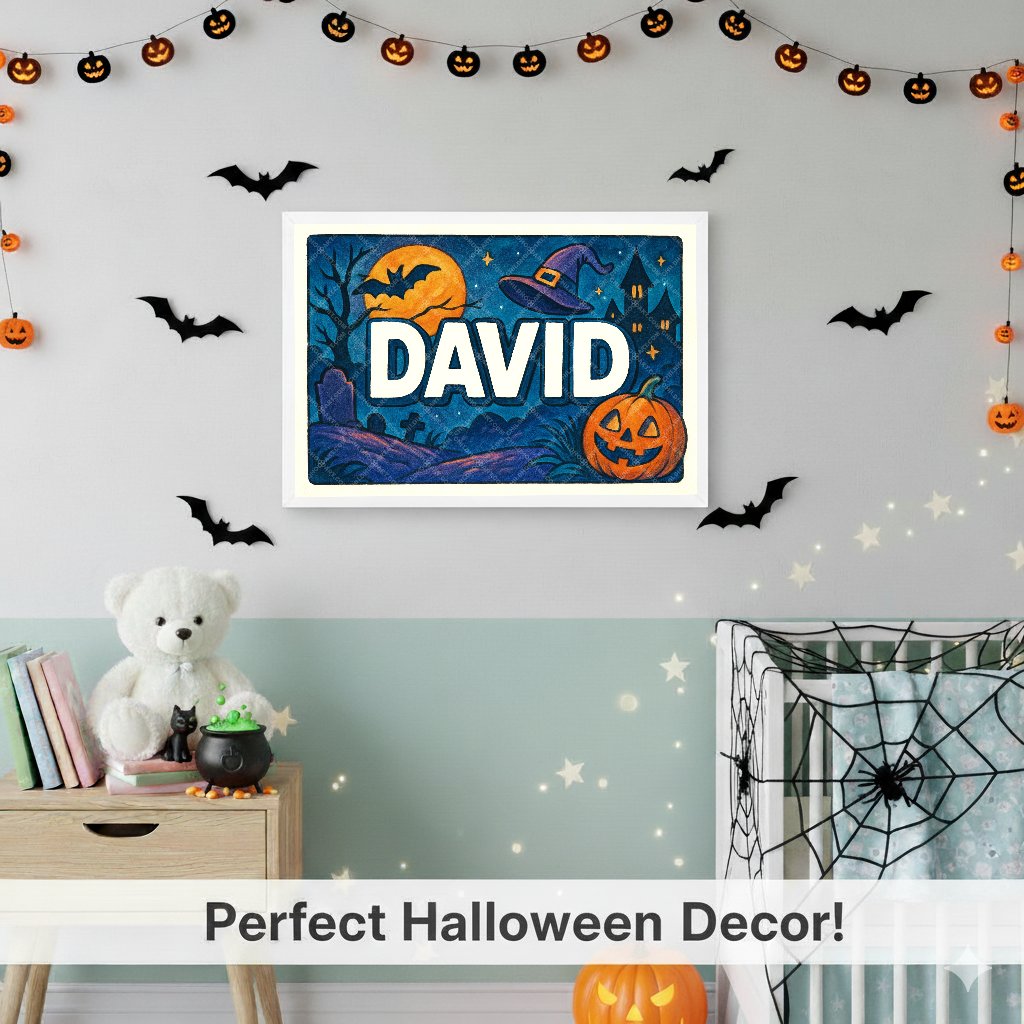 Personalized name art for David