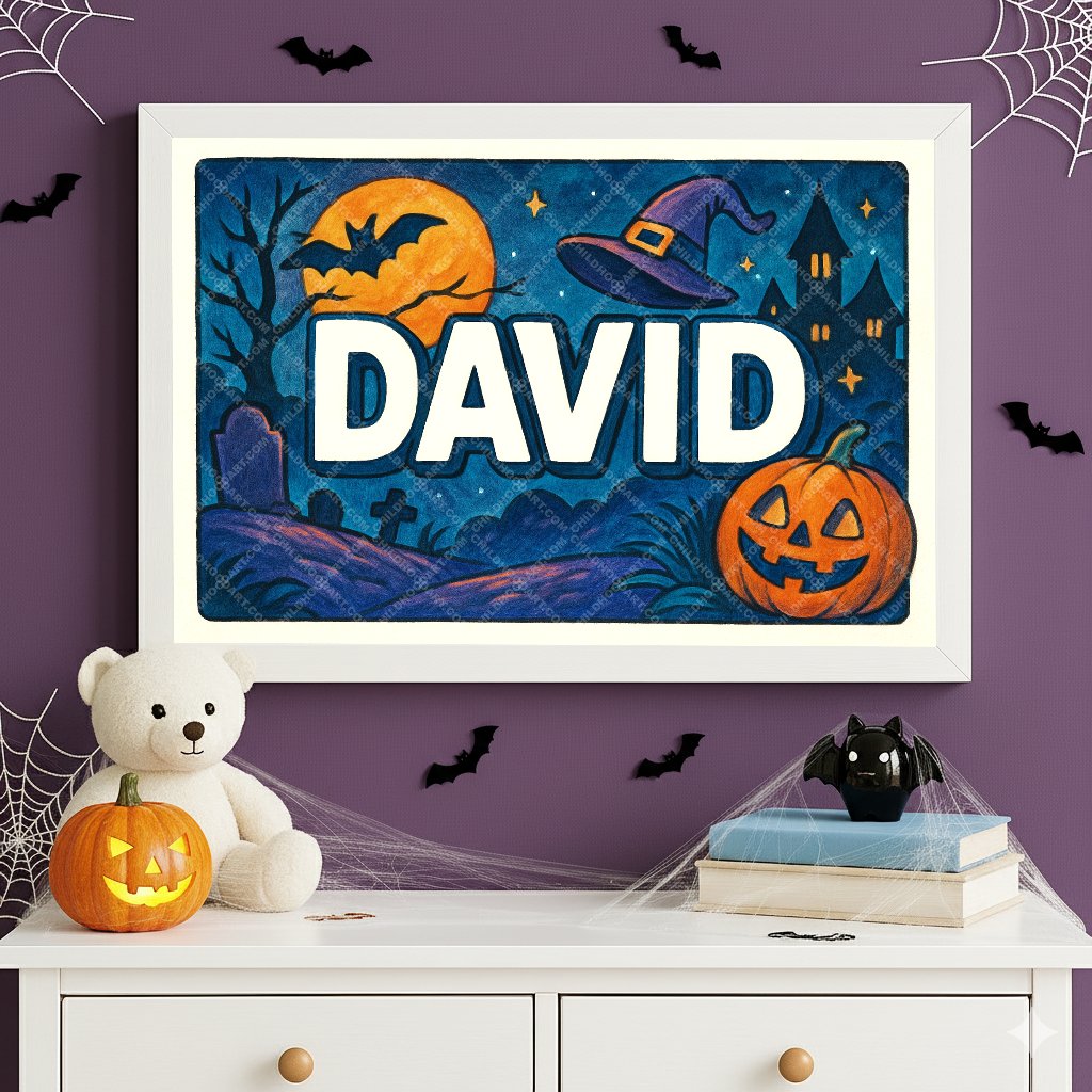 Personalized name art for David