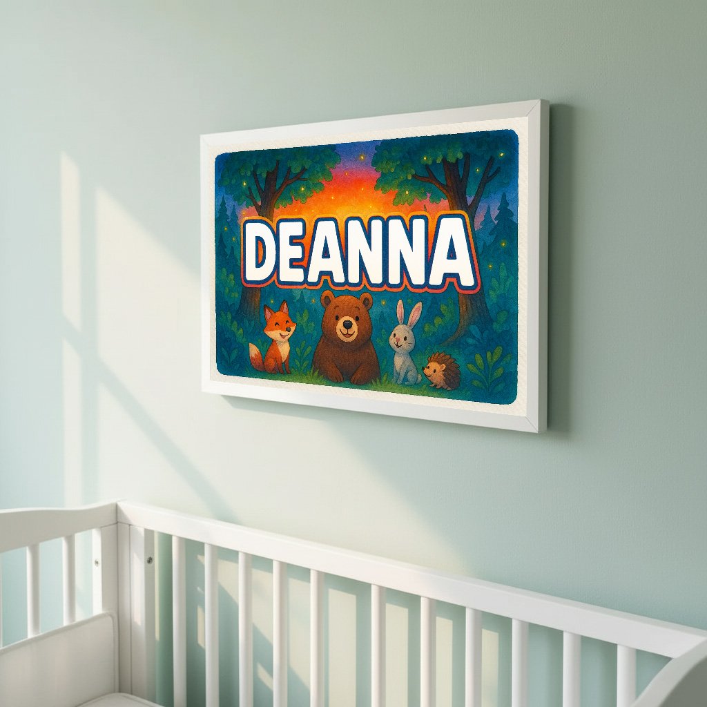 Personalized name art for Deanna