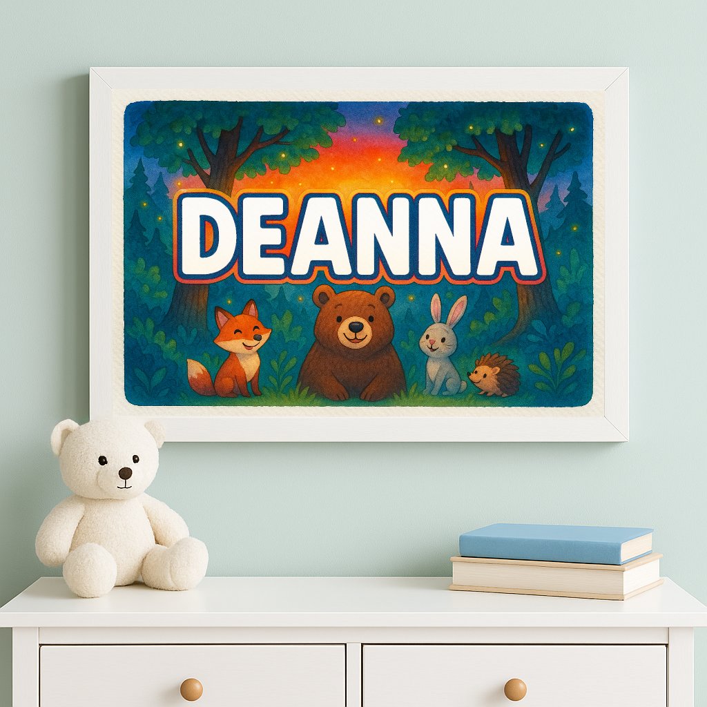 Personalized name art for Deanna