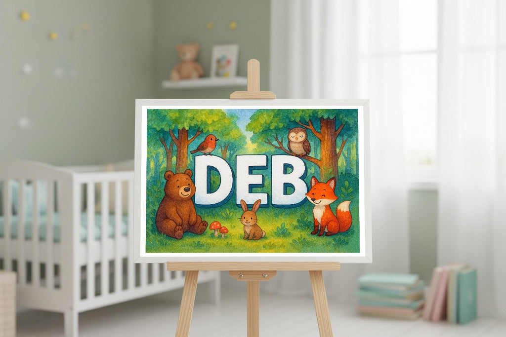 Personalized name art for Deb