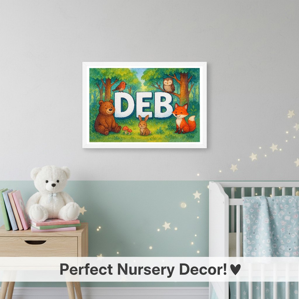 Personalized name art for Deb