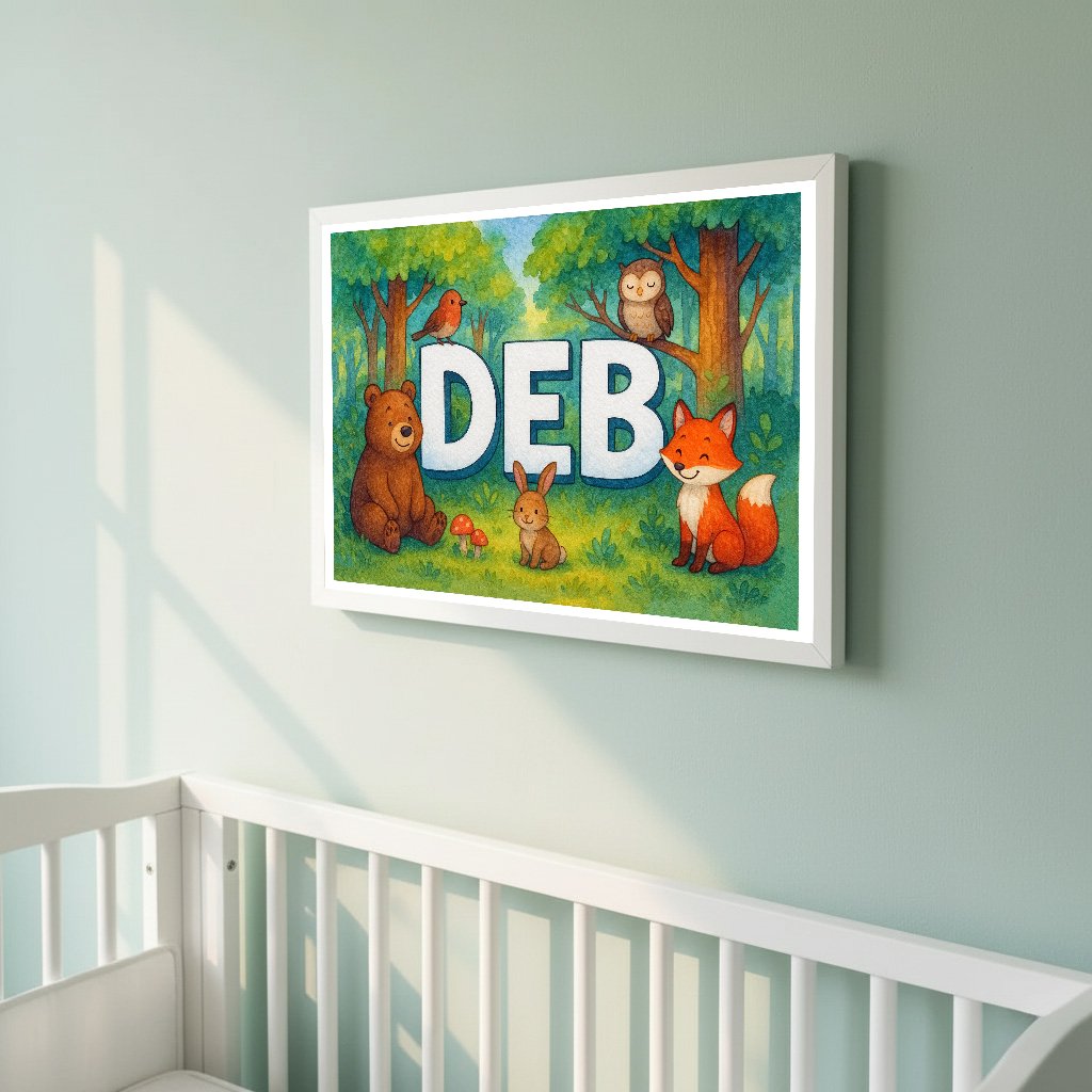 Personalized name art for Deb