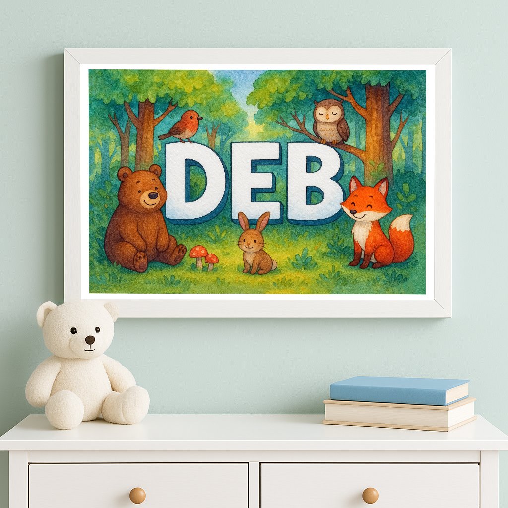 Personalized name art for Deb