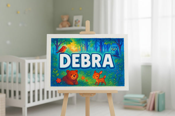 Debra’s Personalized Forest Friends Art
