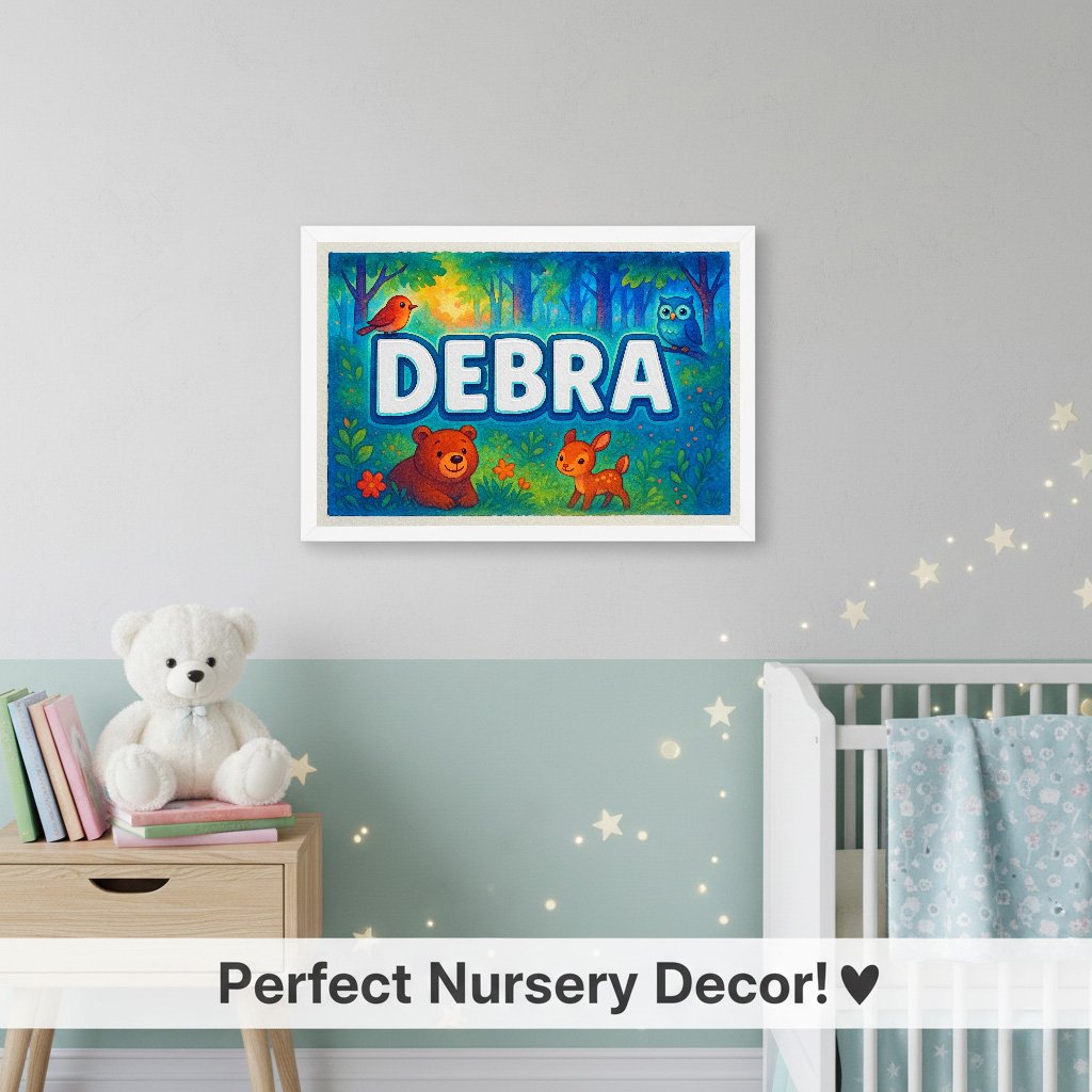 Personalized name art for Debra
