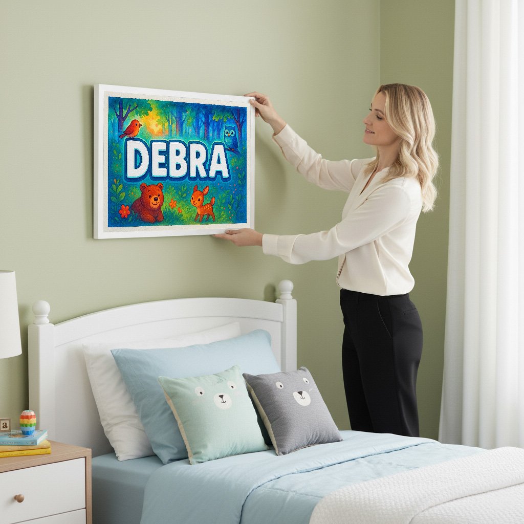 Personalized name art for Debra