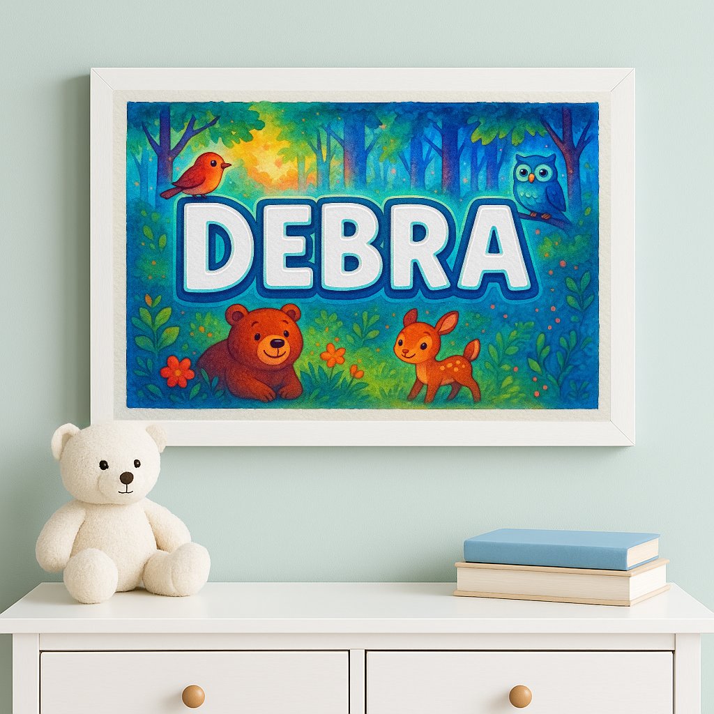 Personalized name art for Debra