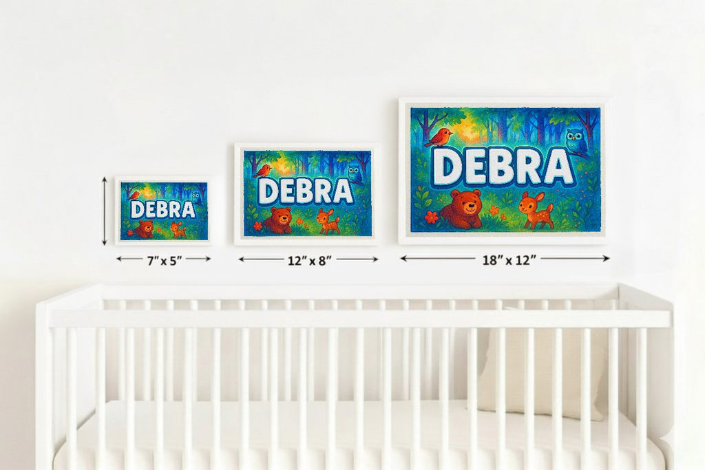 Personalized name art for Debra