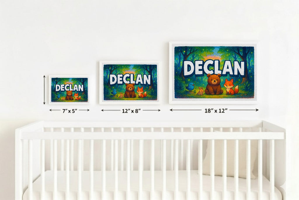Personalized name art for Declan