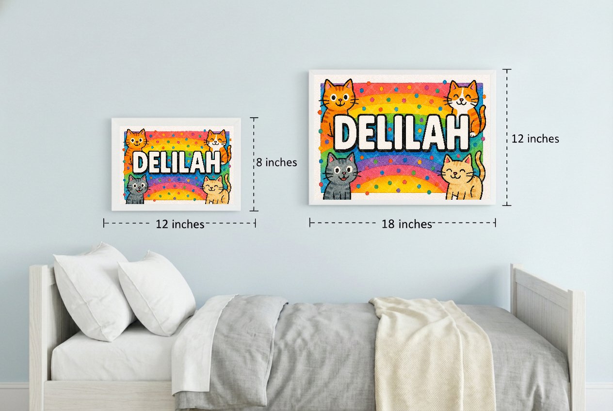Personalized name art for Delilah