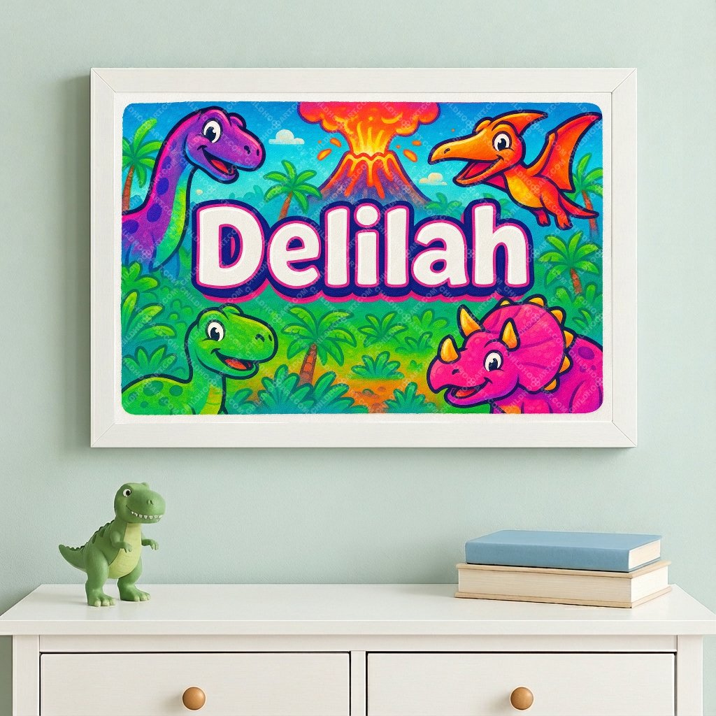 Personalized name art for Delilah