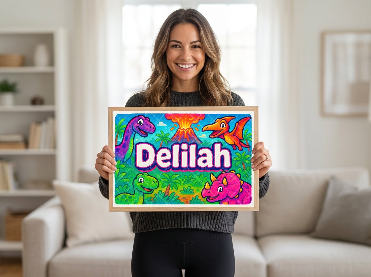 Personalized name art for Delilah