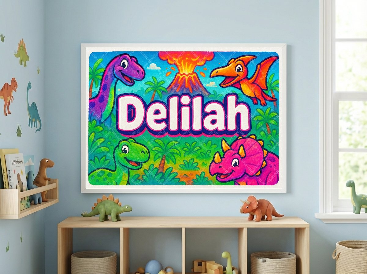 Personalized name art for Delilah