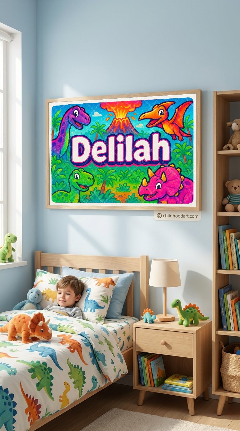 Personalized name art for Delilah