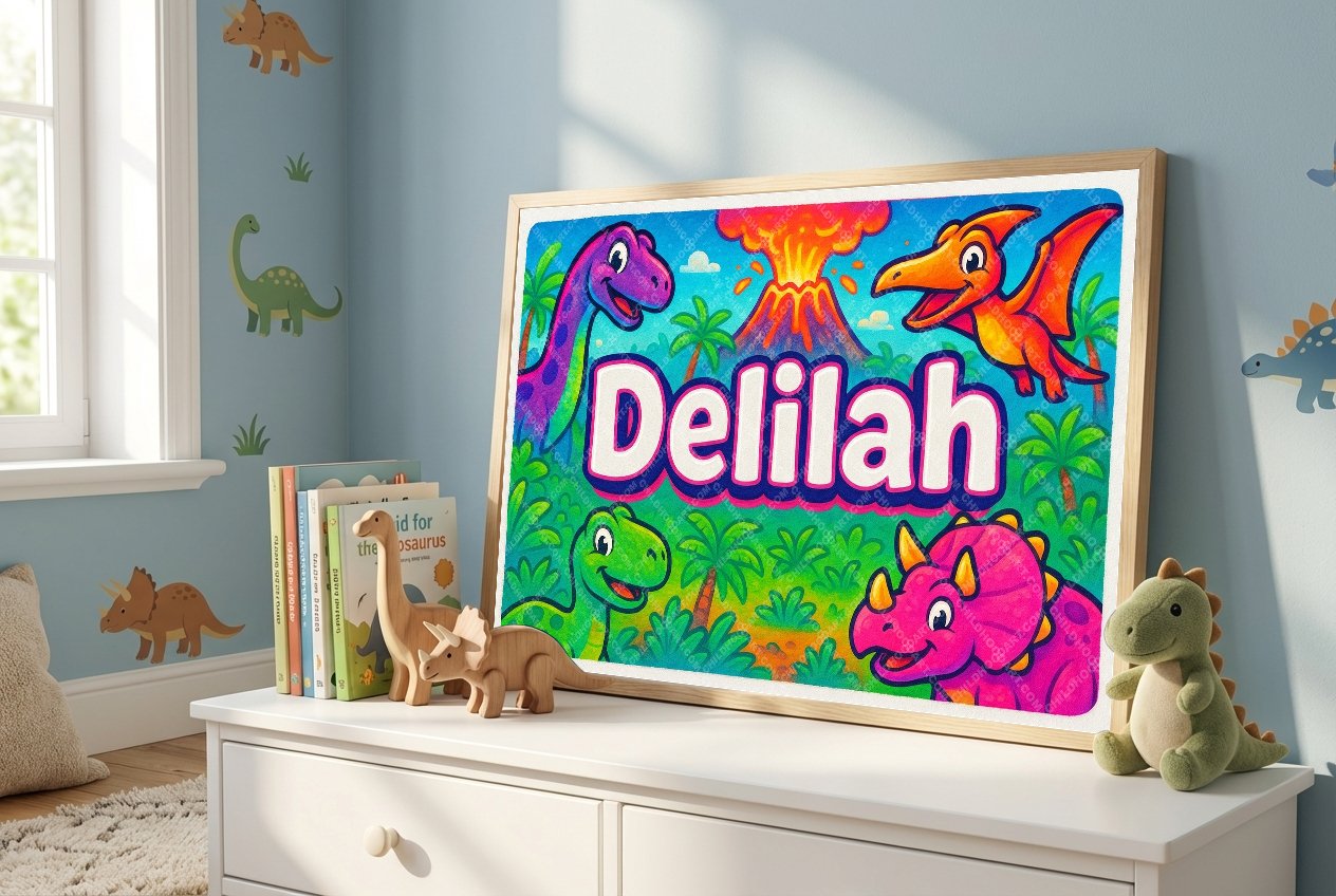 Personalized name art for Delilah