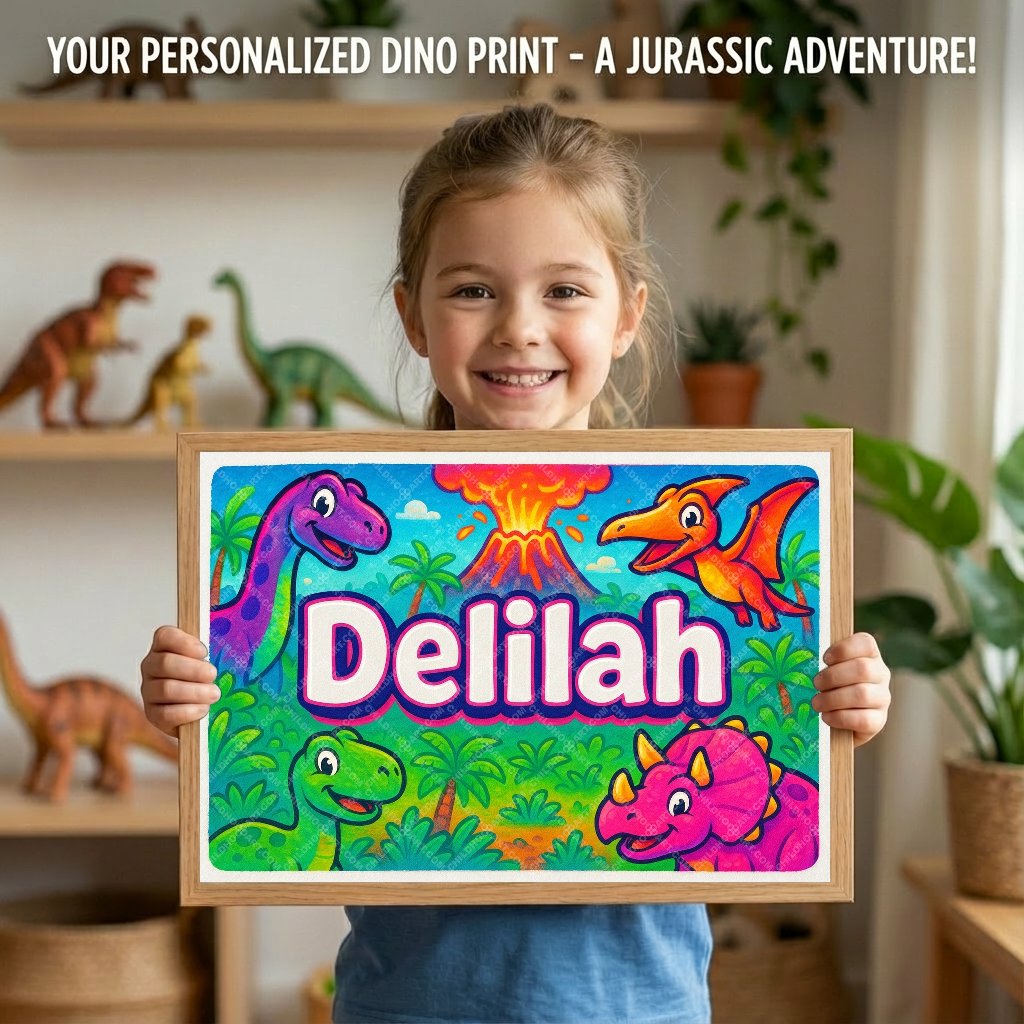 Personalized name art for Delilah