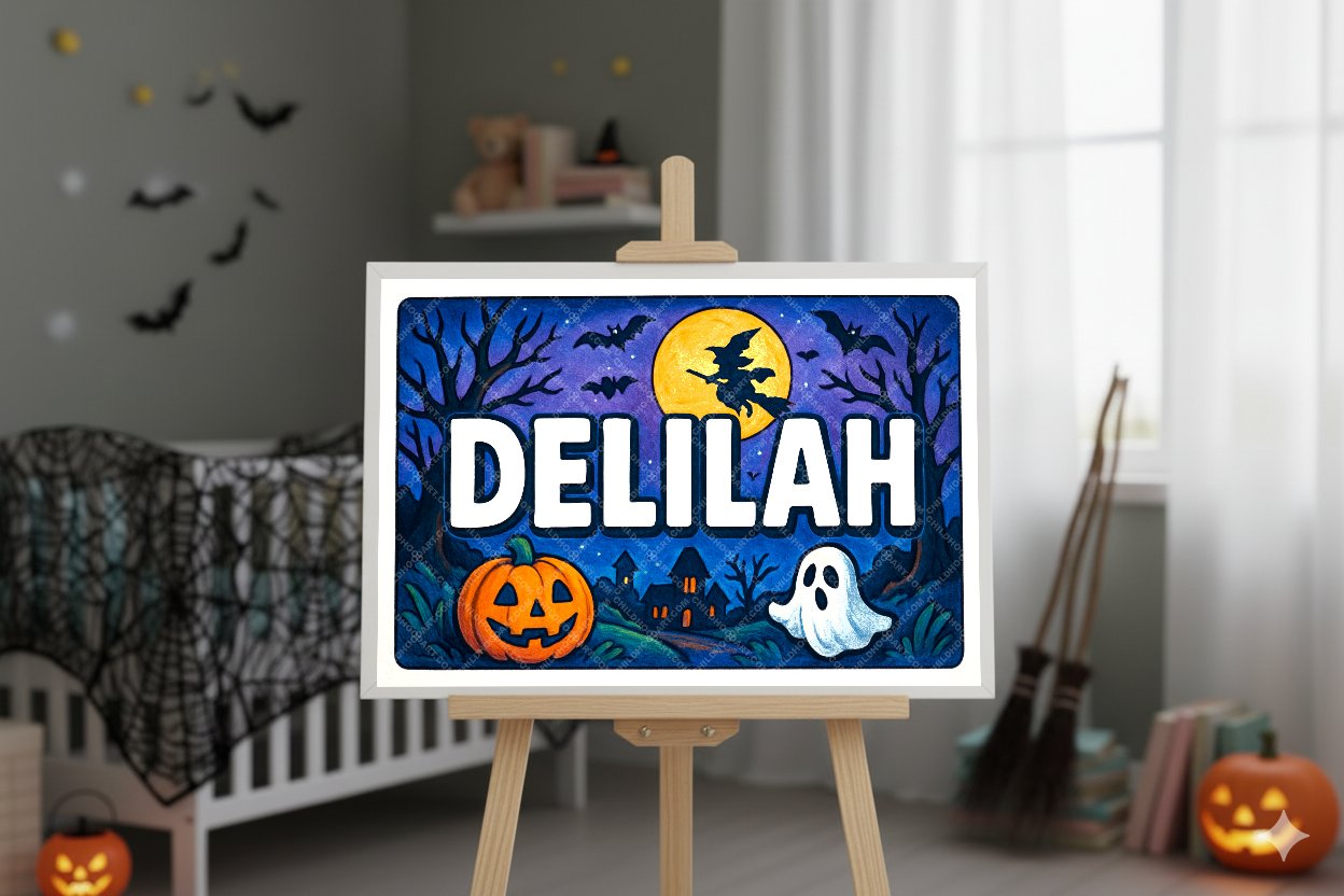 Personalized name art for Delilah