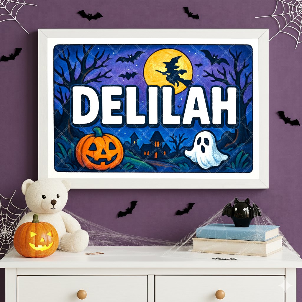 Personalized name art for Delilah