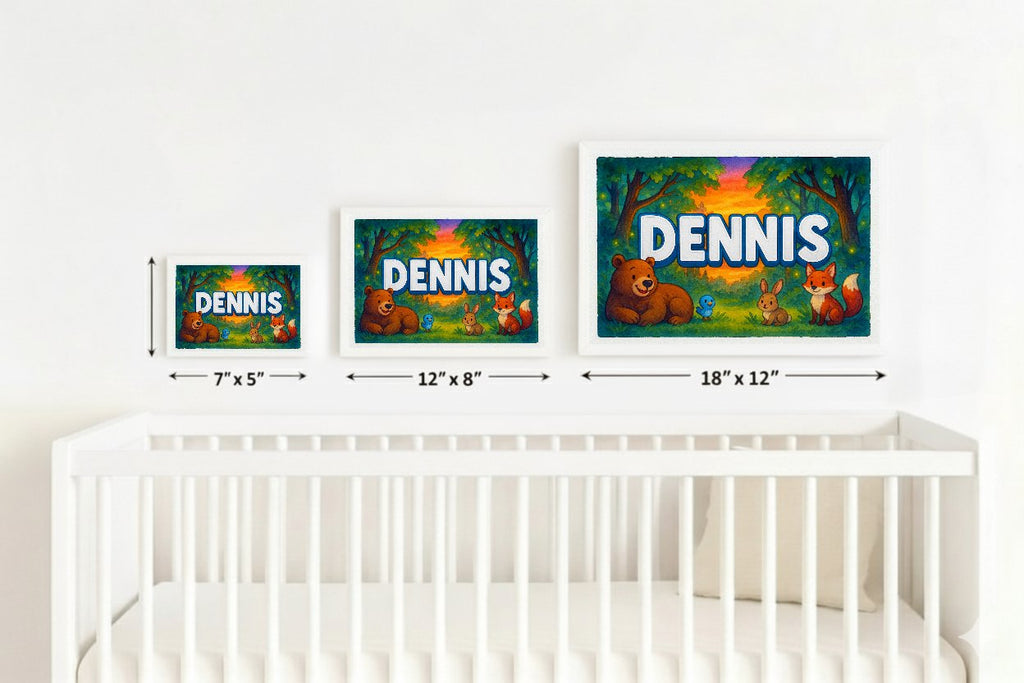 Personalized name art for Dennis