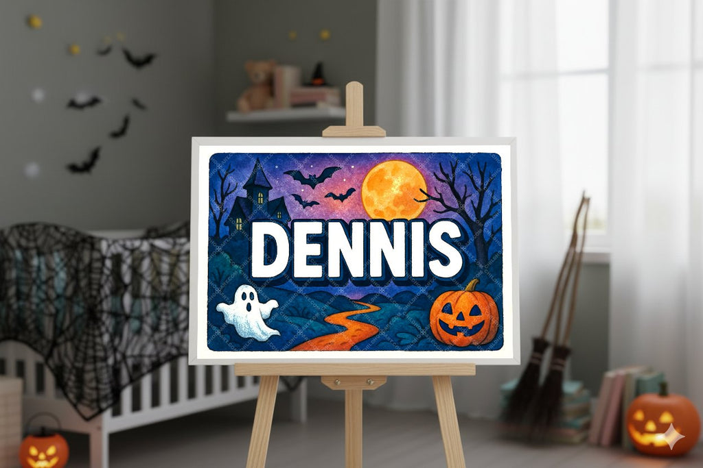 Personalized name art for Dennis