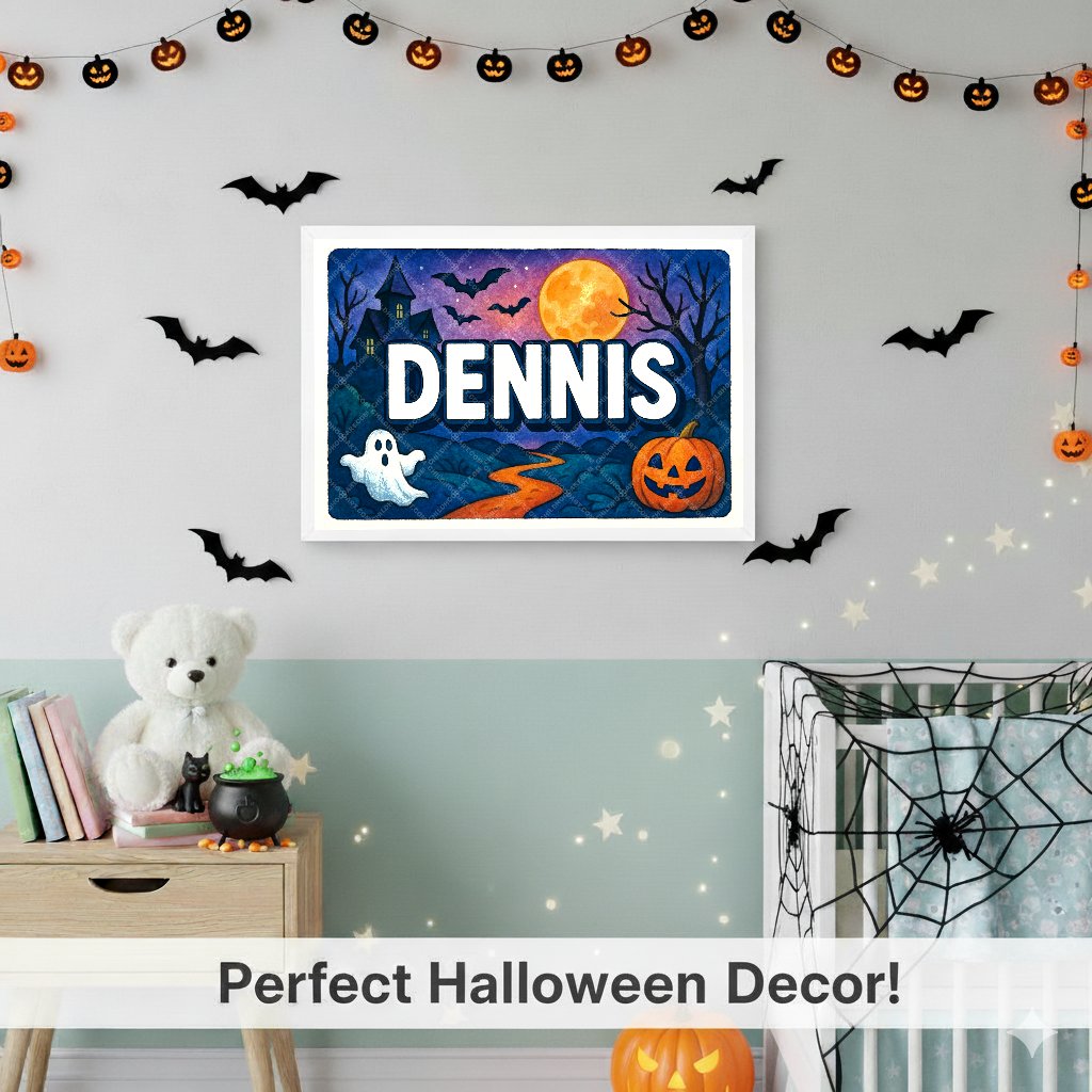 Personalized name art for Dennis