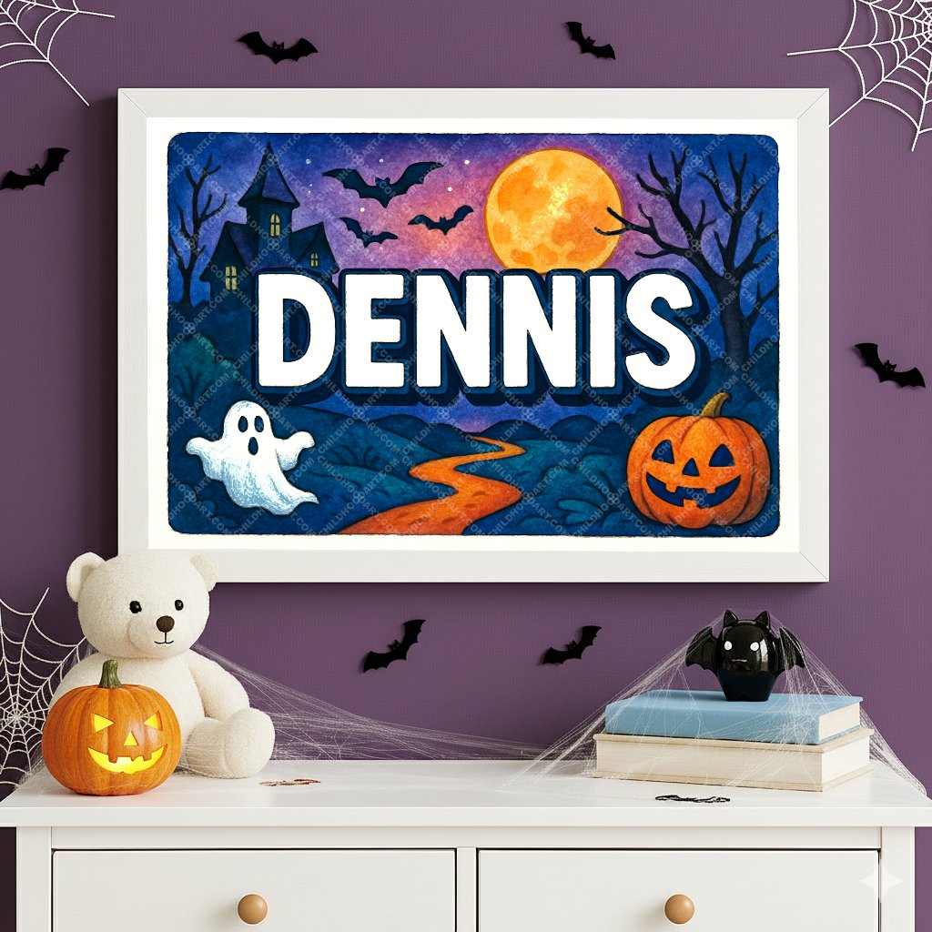 Personalized name art for Dennis