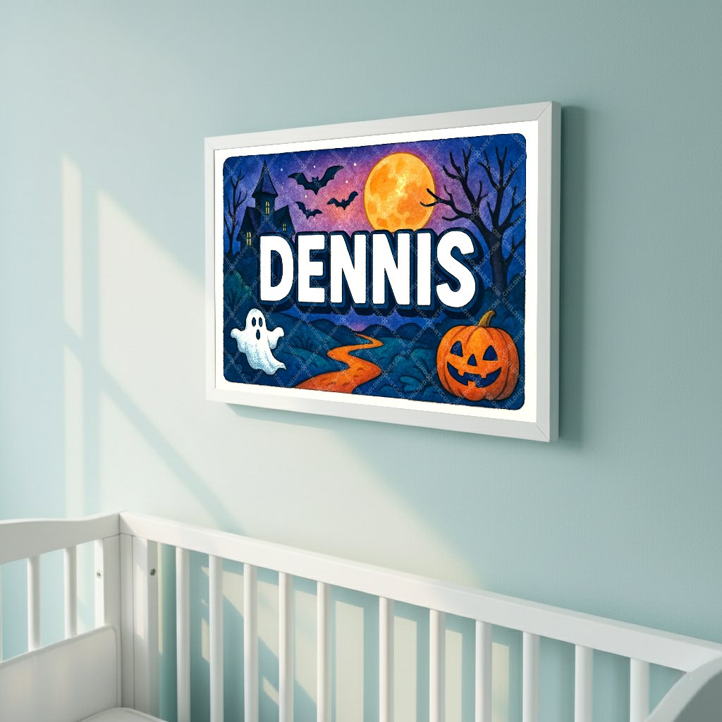 Personalized name art for Dennis