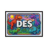 Des Name Art - Dinosaur Adventure personalized wall print for kids