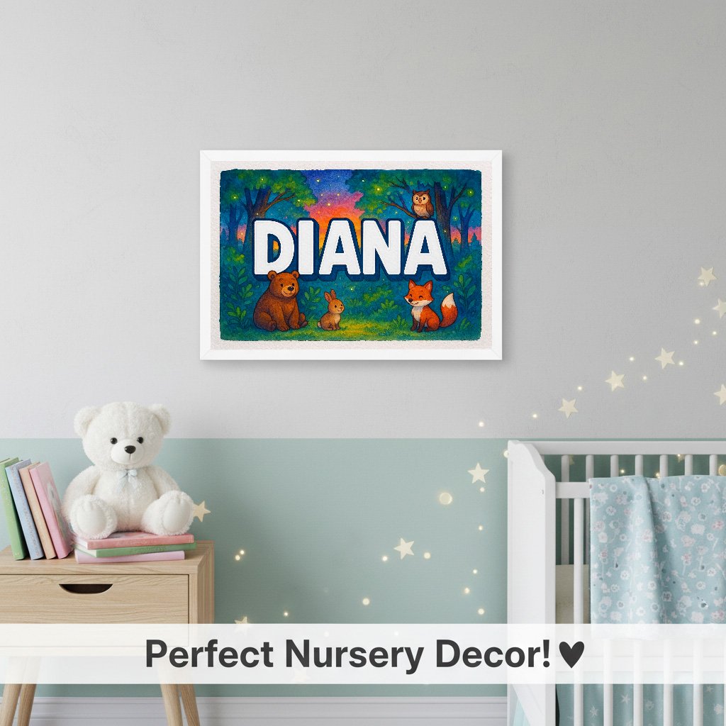 Personalized name art for Diana