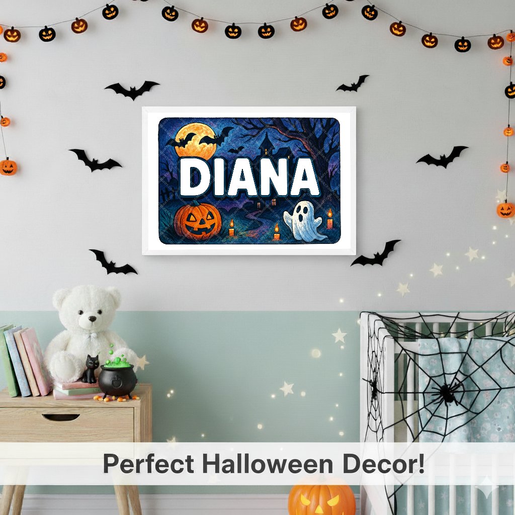 Personalized name art for Diana