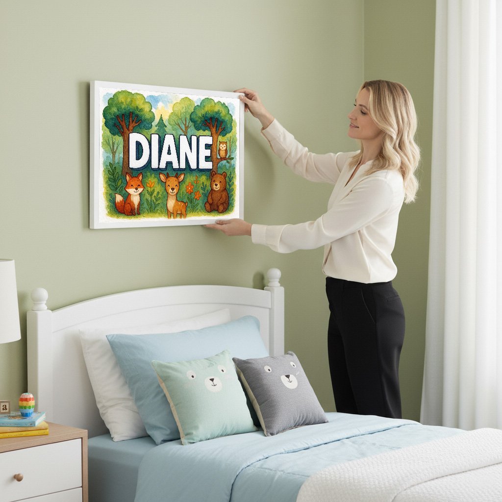 Personalized name art for Diane