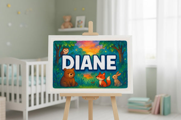Diane’s Personalized Forest Friends Art