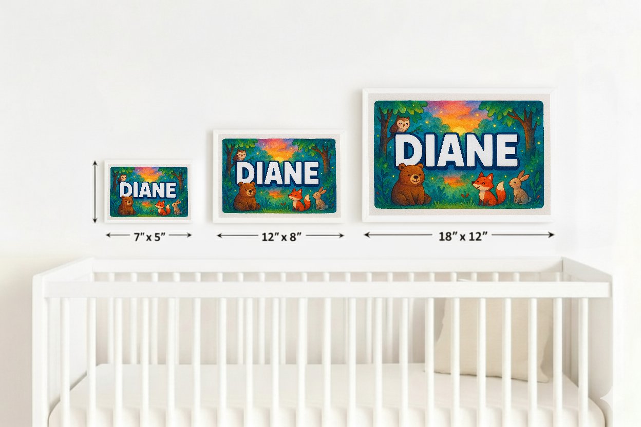 Personalized name art for Diane