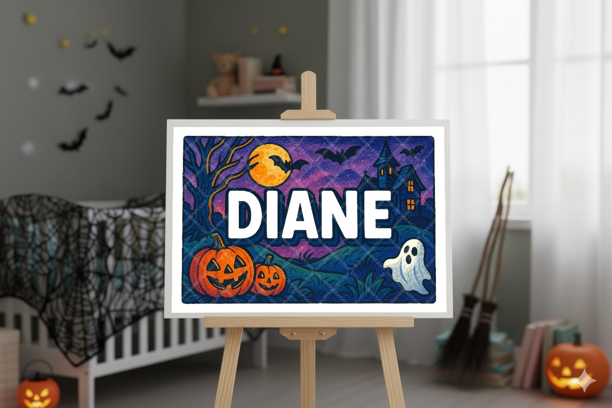 Personalized name art for Diane